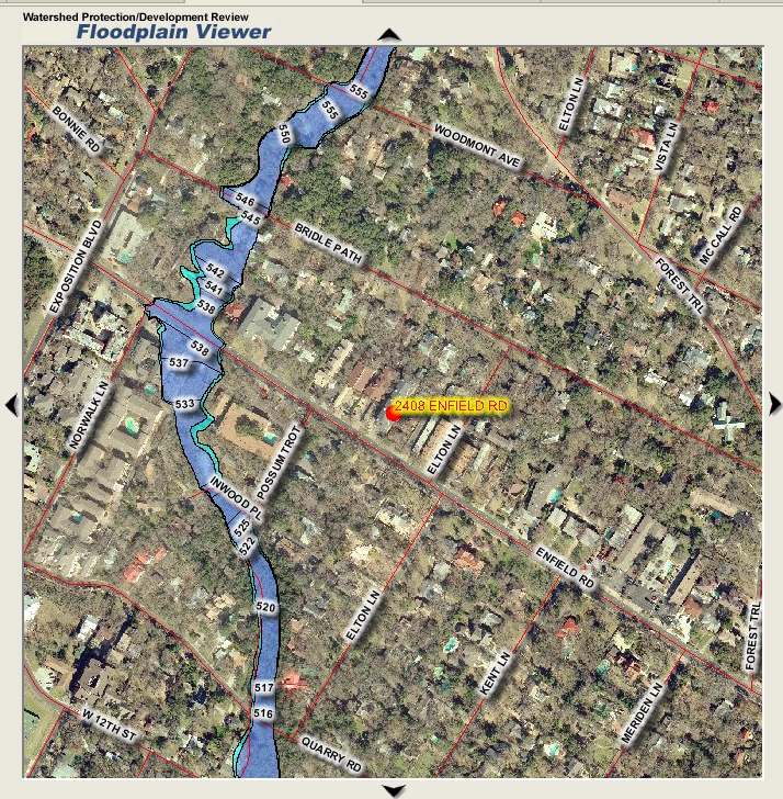 2408 Floodplain Map shows building is not in Floodplain