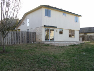 8941 Vigen Circle back of house, South Austin house for sale