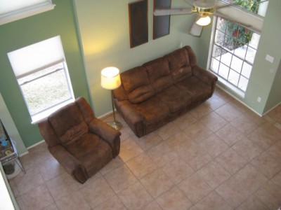 8941 Vigen Circle view down from upstairs game room